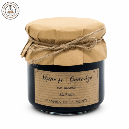 dulceata de visine si coacaze cu menta 