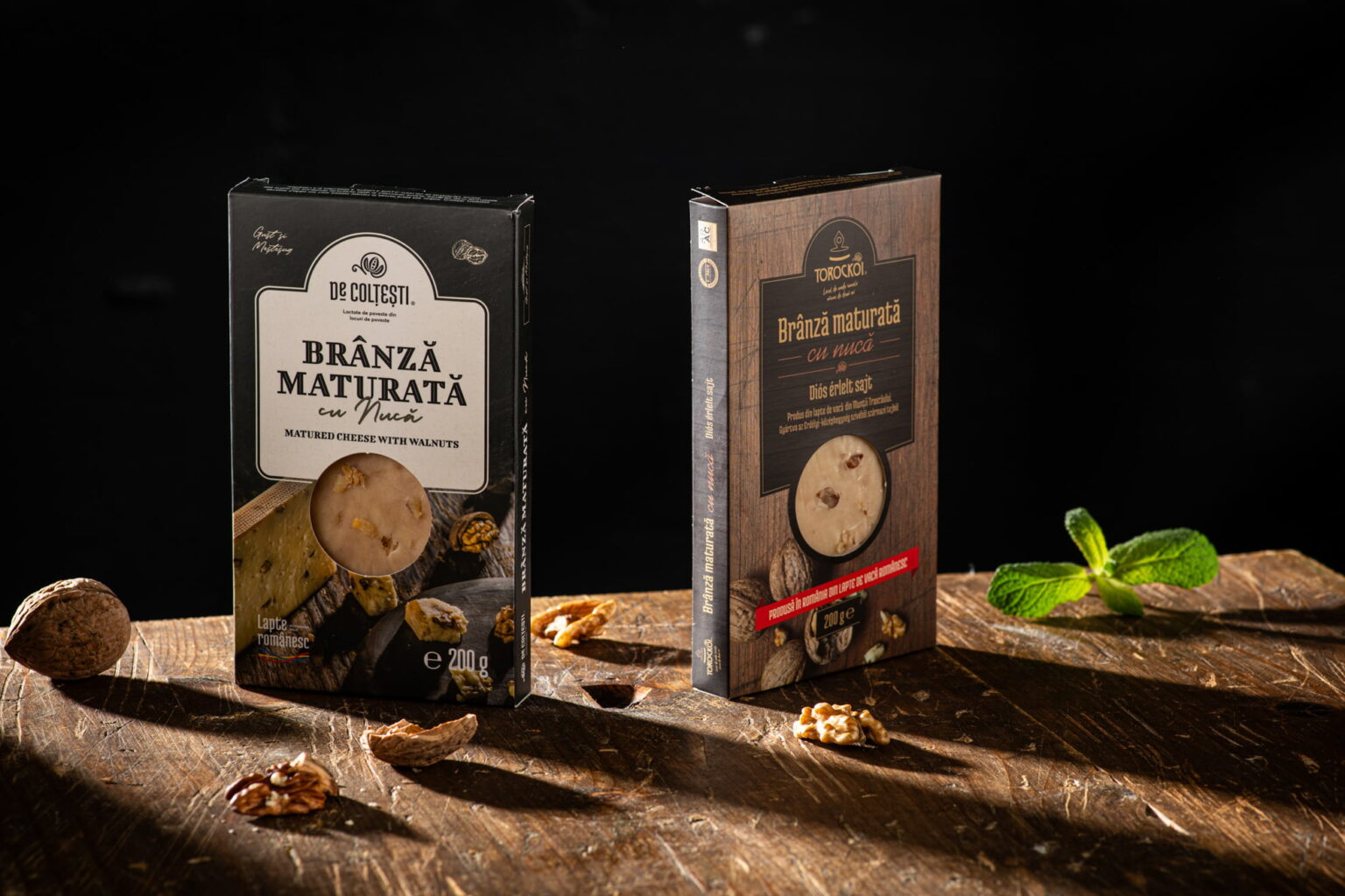 Branza maturata cu nuca